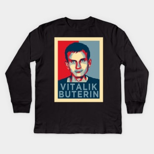 Vitalik Buterin Ethereum Kids Long Sleeve T-Shirt